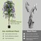 6 FT Artificial Wisteria Tree with Purple Flowers and Natural Trunk